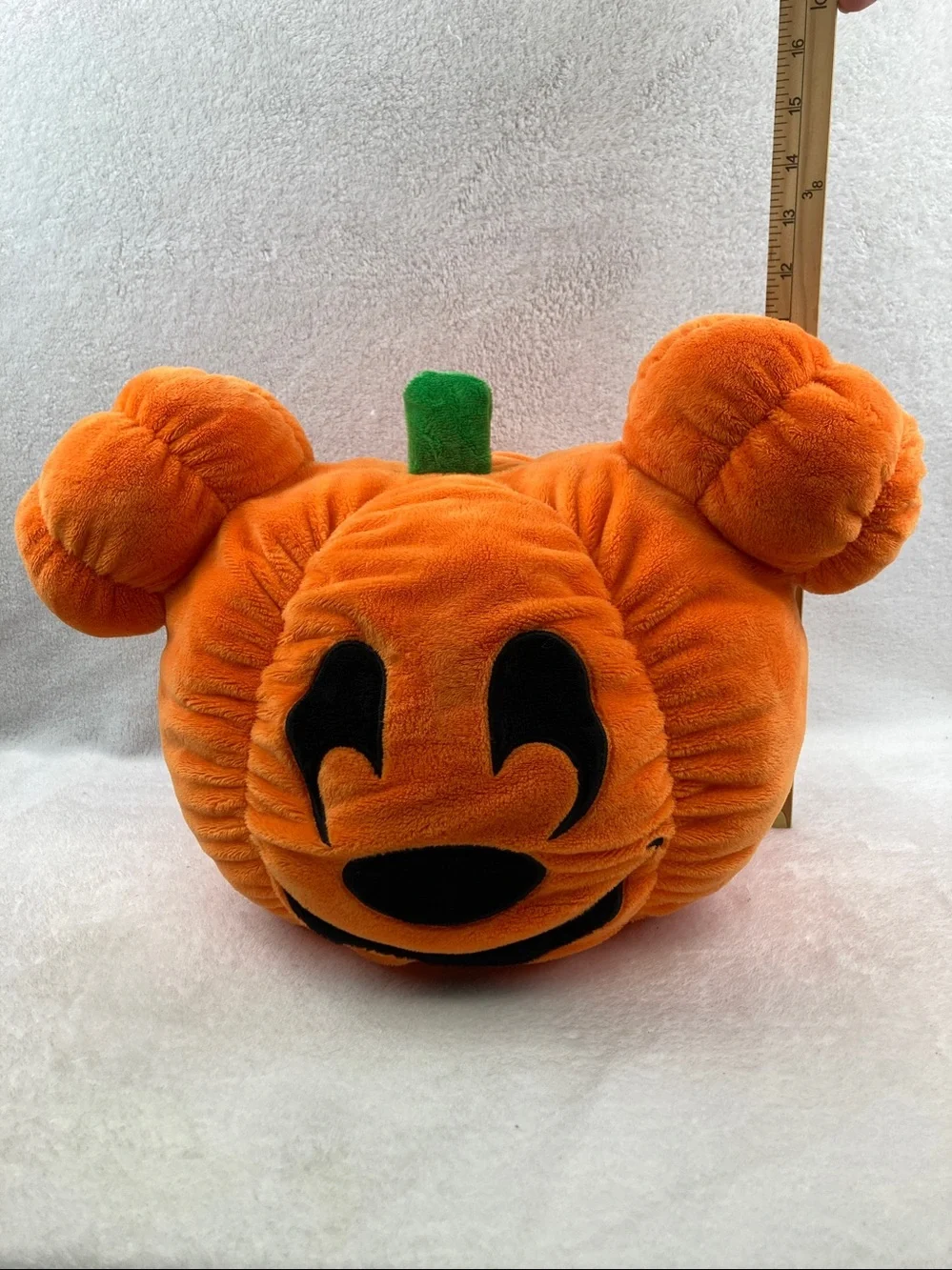 Disney Mickey Mouse Spooktacular Jack-O-Lantern Pumpkin Plush Pillow Toy 16”